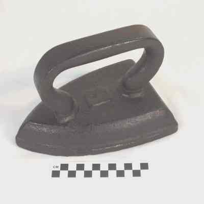 Heavy flat iron painted black