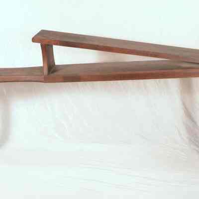 Wooden shaving horse
