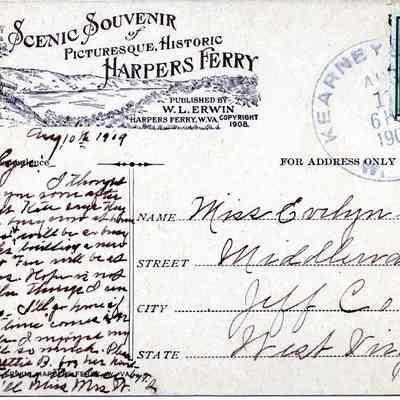 Jefferson's Rock Postcard