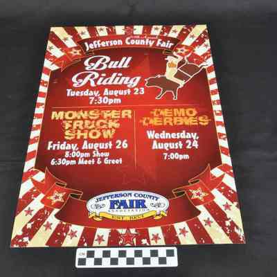 Poster advertising the 64th Annual Jefferson County Fair