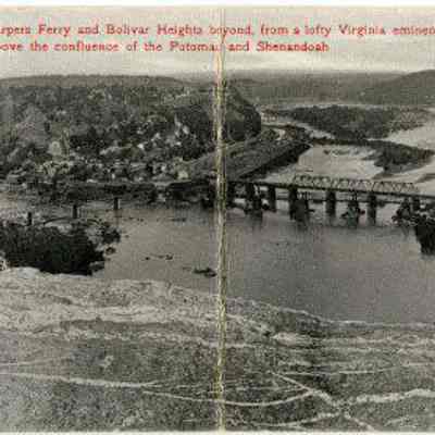 Bird's-eye view of Harpers Ferry and Bolivar Heights