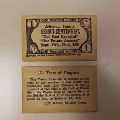 Sesqui-Centennial Wooden Nickel