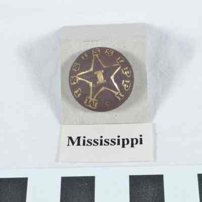 Mississippi infantry button