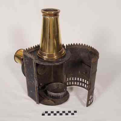 Brass and tin magic lantern