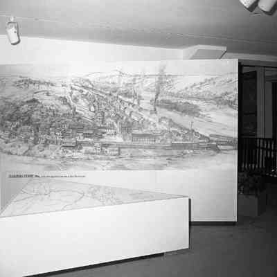 Mural of Harpers Ferry prior to John Brown's raid