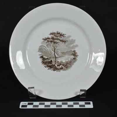 Plate with a view of Harpers Ferry