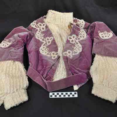Lady's purple velvet jacket