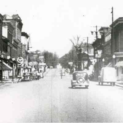 Washington Street looking east from Charles Street