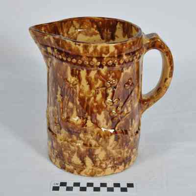 Bennington type molded pitcher