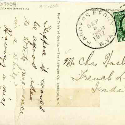 Rear View, New Hill Top House. Harper's Ferry, W. Va.