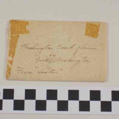 Washington coat of arms in red sealing wax envelope