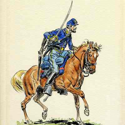 Lithographs of Civil War soldiers by Eugene Leliepvre