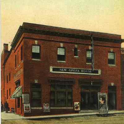 Digital Image of a postcard featuring the Old Opera House