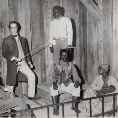 "Slave Auction" tableau at John Brown Wax Museum