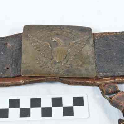 Brass Union sword belt