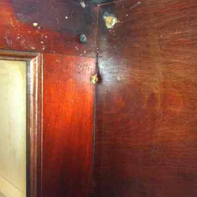 Condition: Holes in interior upper left corner (2014-01-31)