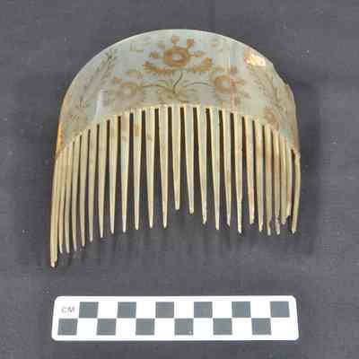 Tortoise shell comb used as a hair adornment
