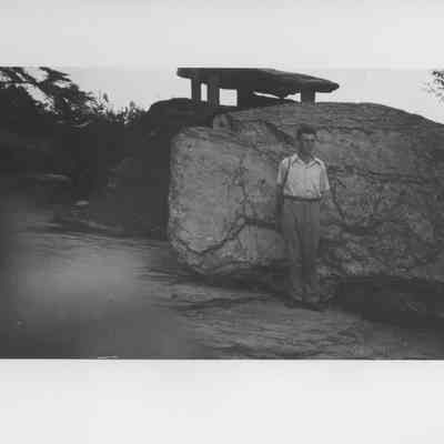 Paul Milton at Jefferson Rock - undated