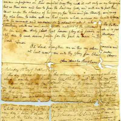 Ann Amelia Beckham's prayer (ARC720-1a)