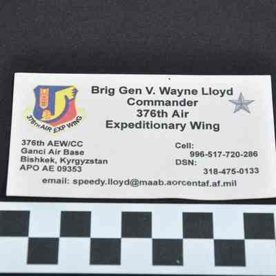 V. Wayne Lloyd's calling card