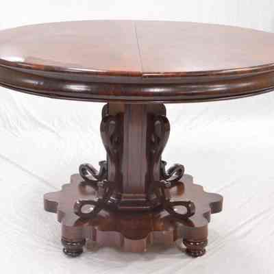 Mid-19th century round-topped table