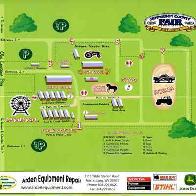 Map of Jefferson County Fairgrounds