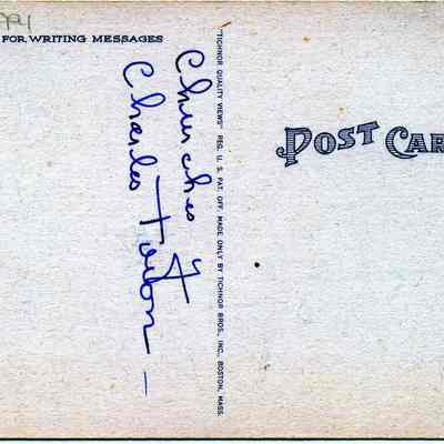 Charles Town Church Postcard 1: Origformat: Other