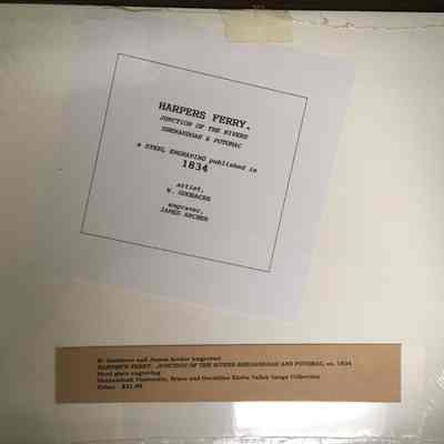 Harpers Ferry. Junction of the Rivers Shenandoah and Potomac