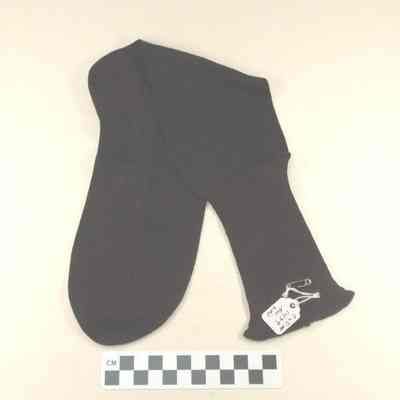 Black ankle length cotton sock