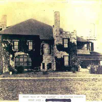 Front view of "The Castle" on Bolivar Heights