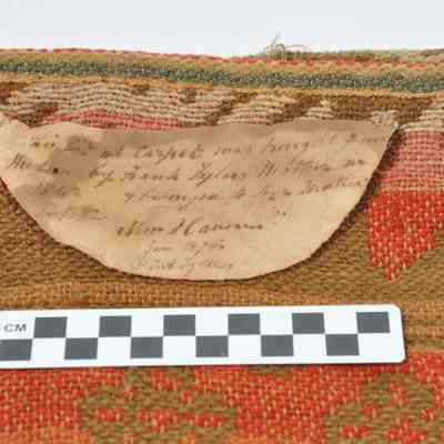 Small piece of ingrain carpet