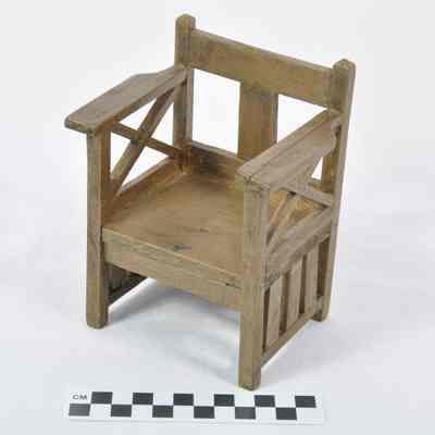 Wooden handmade doll chair
