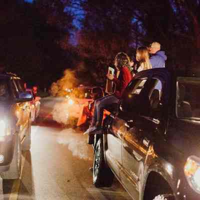 Drive-by thank you for RN nurse who worked ICU during COVID in Shepherdstow