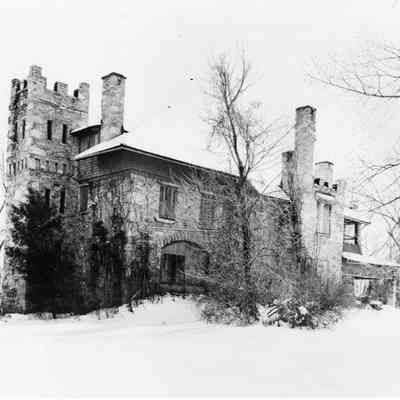Scottish castle on Bolivar Heights, front facade
