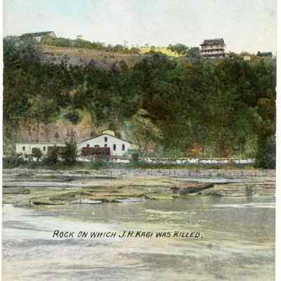 Rock on which J. H. Kagi was Killed