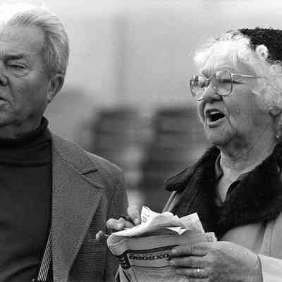Couple at the Charles Town races