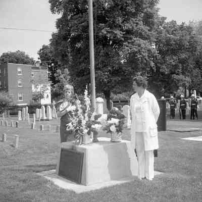 Decoration Day or Memorial Day at Edge Hill Cemetery