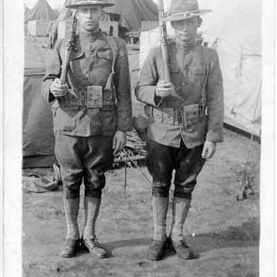 Pvt. James W. Milton & Sgt. Smith - 1918