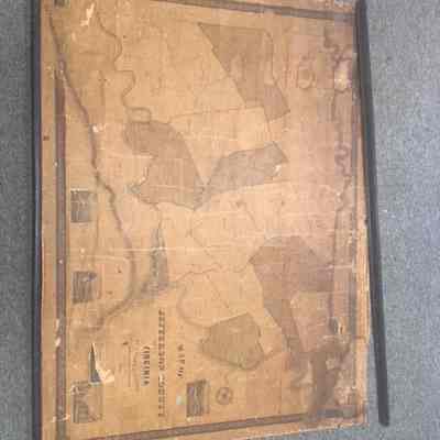 Map of Jefferson County Virginia by S. Howell Brown from Actual Survey with the farm limits.