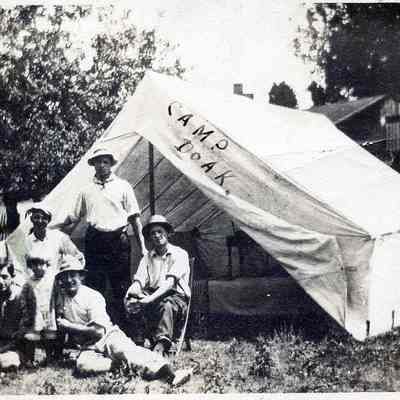 Millville power plant construction camp in 1910
