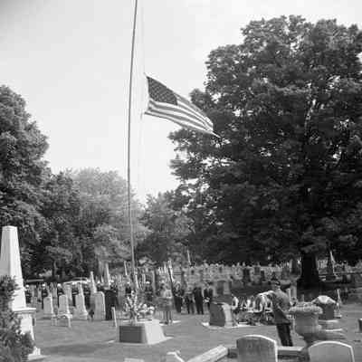 Decoration Day or Memorial Day at Edge Hill Cemetery