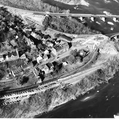 Aerial view of Harpers Ferry