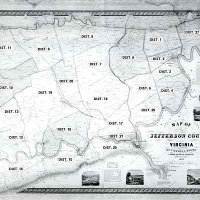 Jefferson County map by S. Howell Brown