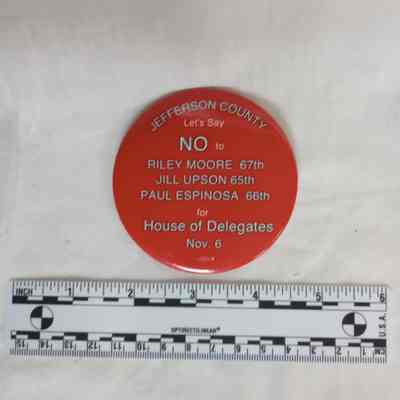 Party line campaign button