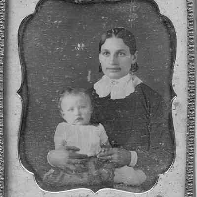 Portrait of a woman and child