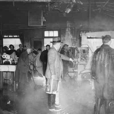 Fire at a bakery on Liberty Street