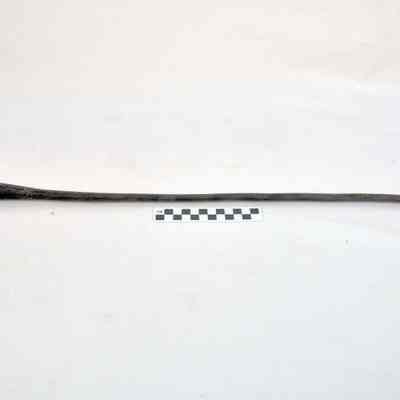 One piece iron fire poker