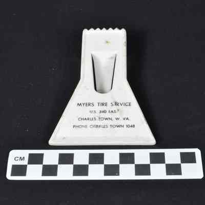 Ice scraper advertising Myers Tire Service