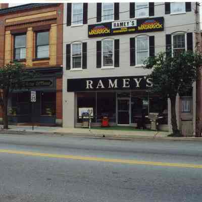 Storefronts on Washington Street