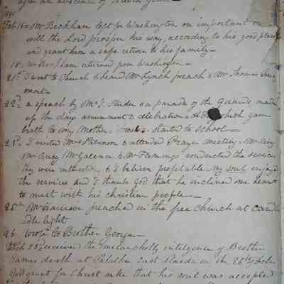 Ann Amelia Stephenson Beckham's diary (ARC270-3f)
